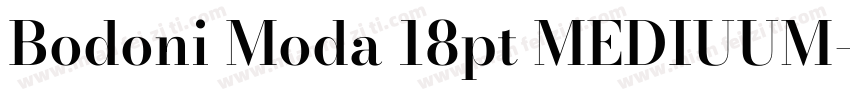 Bodoni Moda 18pt MEDIUUM字体转换